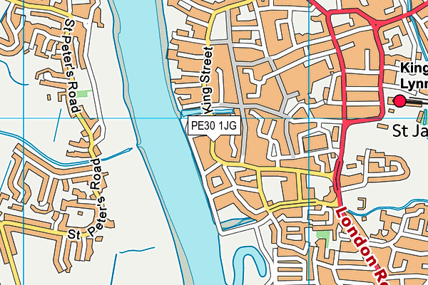 PE30 1JG map - OS VectorMap District (Ordnance Survey) PE30 1JG map - OS VectorMap District (Ordnance Survey)