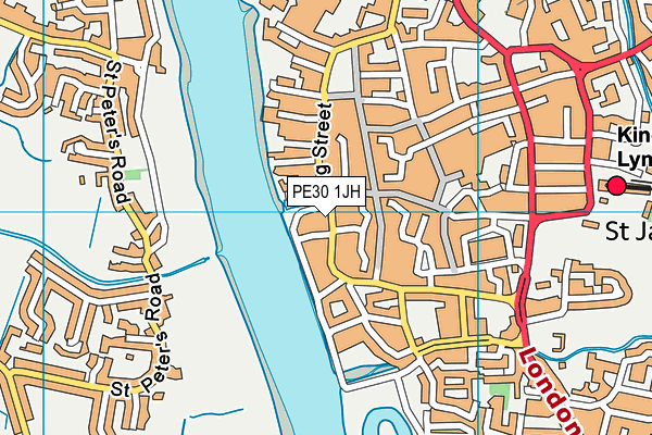 PE30 1JH map - OS VectorMap District (Ordnance Survey) PE30 1JH map - OS VectorMap District (Ordnance Survey)