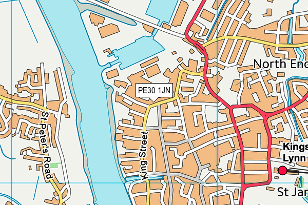 PE30 1JN map - OS VectorMap District (Ordnance Survey) PE30 1JN map - OS VectorMap District (Ordnance Survey)