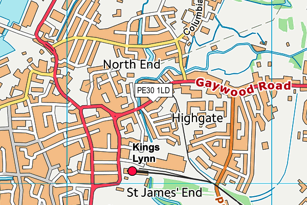 PE30 1LD map - OS VectorMap District (Ordnance Survey) PE30 1LD map - OS VectorMap District (Ordnance Survey)