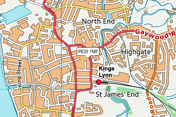 PE30 1NR map - OS VectorMap District (Ordnance Survey) PE30 1NR map - OS VectorMap District (Ordnance Survey)