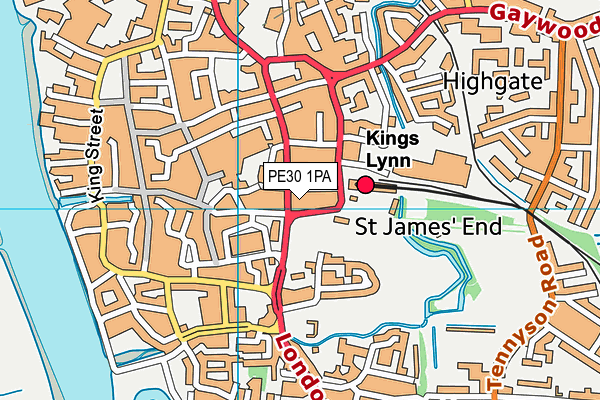 PE30 1PA map - OS VectorMap District (Ordnance Survey) PE30 1PA map - OS VectorMap District (Ordnance Survey)