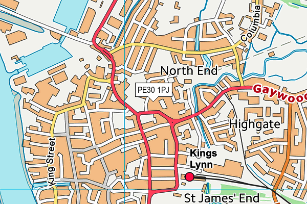 PE30 1PJ map - OS VectorMap District (Ordnance Survey) PE30 1PJ map - OS VectorMap District (Ordnance Survey)