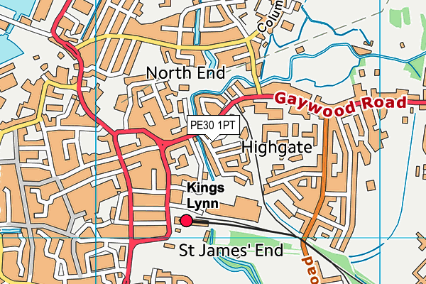 PE30 1PT map - OS VectorMap District (Ordnance Survey) PE30 1PT map - OS VectorMap District (Ordnance Survey)