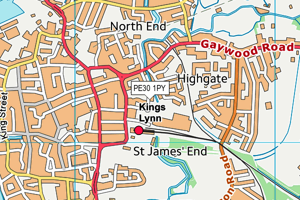 PE30 1PY map - OS VectorMap District (Ordnance Survey) PE30 1PY map - OS VectorMap District (Ordnance Survey)
