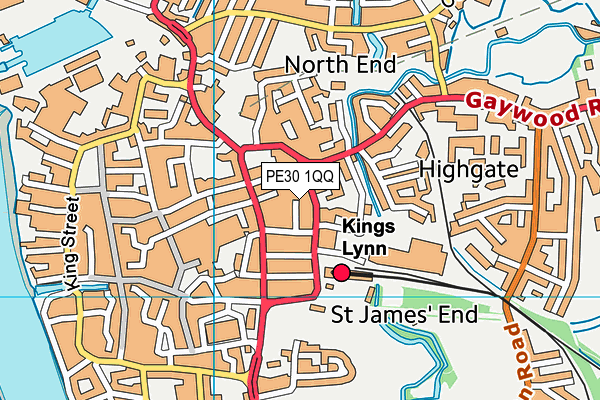 PE30 1QQ map - OS VectorMap District (Ordnance Survey) PE30 1QQ map - OS VectorMap District (Ordnance Survey)