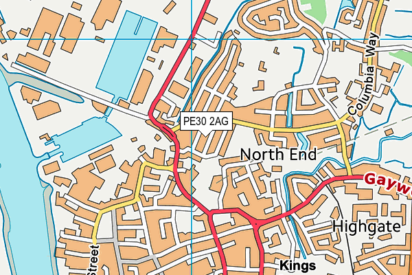 PE30 2AG map - OS VectorMap District (Ordnance Survey) PE30 2AG map - OS VectorMap District (Ordnance Survey)