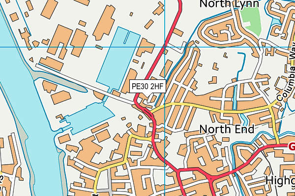 PE30 2HF map - OS VectorMap District (Ordnance Survey) PE30 2HF map - OS VectorMap District (Ordnance Survey)