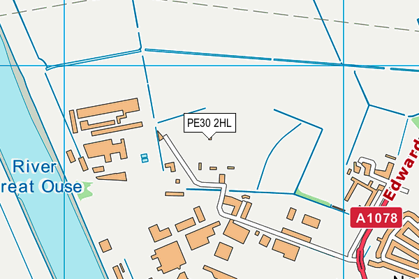 PE30 2HL map - OS VectorMap District (Ordnance Survey) PE30 2HL map - OS VectorMap District (Ordnance Survey)