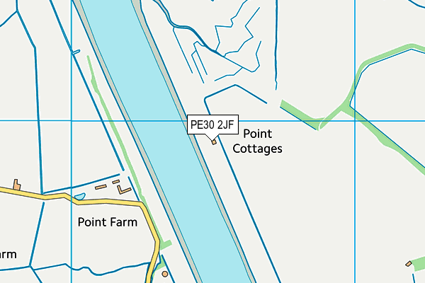 PE30 2JF map - OS VectorMap District (Ordnance Survey) PE30 2JF map - OS VectorMap District (Ordnance Survey)