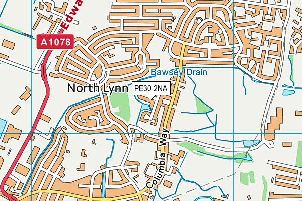 PE30 2NA map - OS VectorMap District (Ordnance Survey) PE30 2NA map - OS VectorMap District (Ordnance Survey)