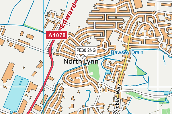 PE30 2NG map - OS VectorMap District (Ordnance Survey) PE30 2NG map - OS VectorMap District (Ordnance Survey)