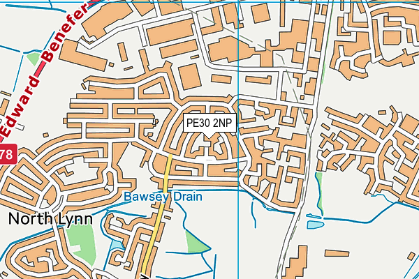 PE30 2NP map - OS VectorMap District (Ordnance Survey) PE30 2NP map - OS VectorMap District (Ordnance Survey)