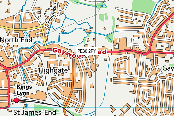 PE30 2PY map - OS VectorMap District (Ordnance Survey) PE30 2PY map - OS VectorMap District (Ordnance Survey)