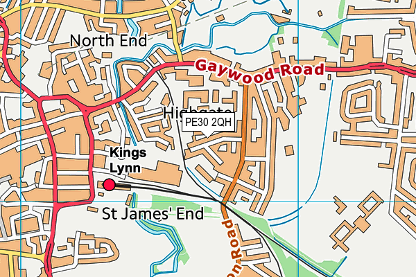 PE30 2QH map - OS VectorMap District (Ordnance Survey)