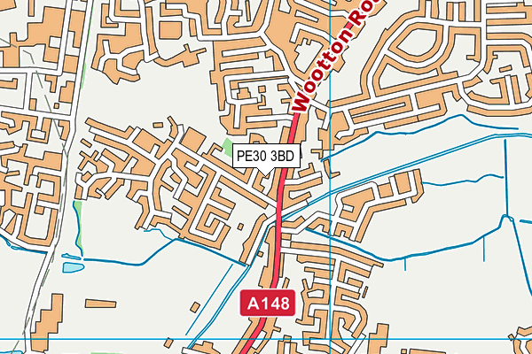 PE30 3BD map - OS VectorMap District (Ordnance Survey) PE30 3BD map - OS VectorMap District (Ordnance Survey)