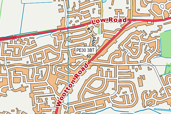 PE30 3BT map - OS VectorMap District (Ordnance Survey) PE30 3BT map - OS VectorMap District (Ordnance Survey)