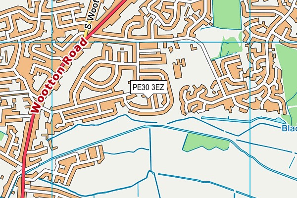 PE30 3EZ map - OS VectorMap District (Ordnance Survey) PE30 3EZ map - OS VectorMap District (Ordnance Survey)