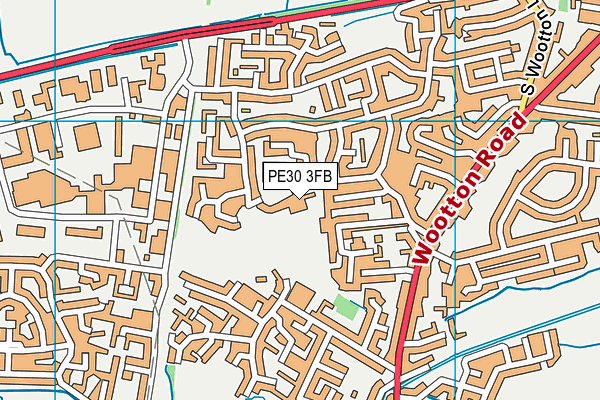 PE30 3FB map - OS VectorMap District (Ordnance Survey) PE30 3FB map - OS VectorMap District (Ordnance Survey)