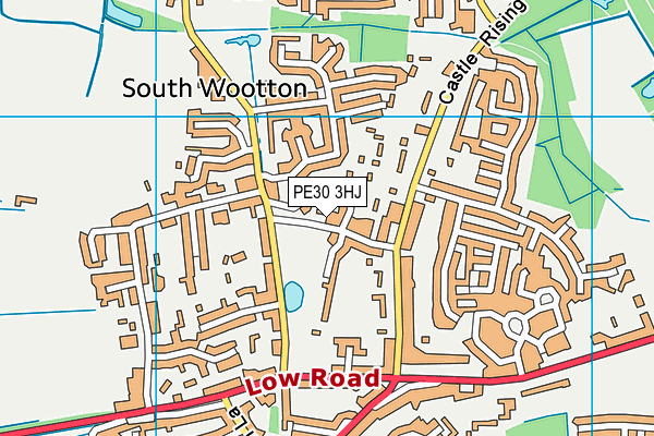 PE30 3HJ map - OS VectorMap District (Ordnance Survey)