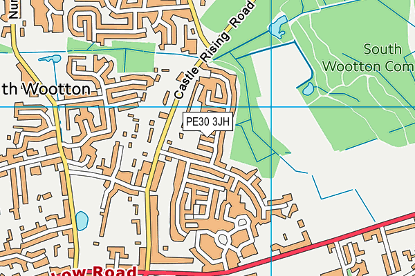 PE30 3JH map - OS VectorMap District (Ordnance Survey) PE30 3JH map - OS VectorMap District (Ordnance Survey)
