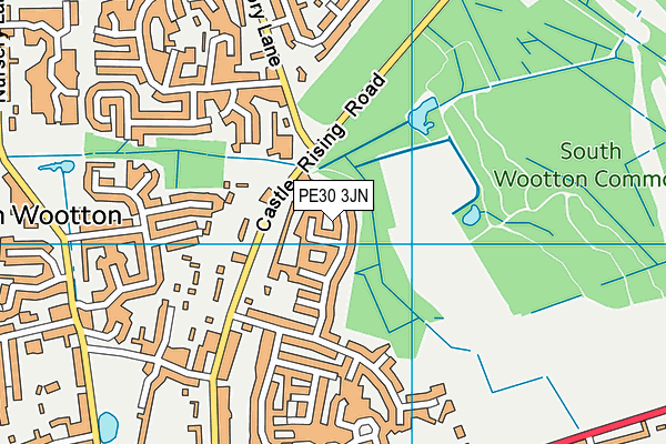 PE30 3JN map - OS VectorMap District (Ordnance Survey) PE30 3JN map - OS VectorMap District (Ordnance Survey)