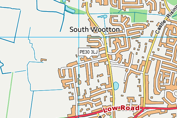 PE30 3LJ map - OS VectorMap District (Ordnance Survey) PE30 3LJ map - OS VectorMap District (Ordnance Survey)