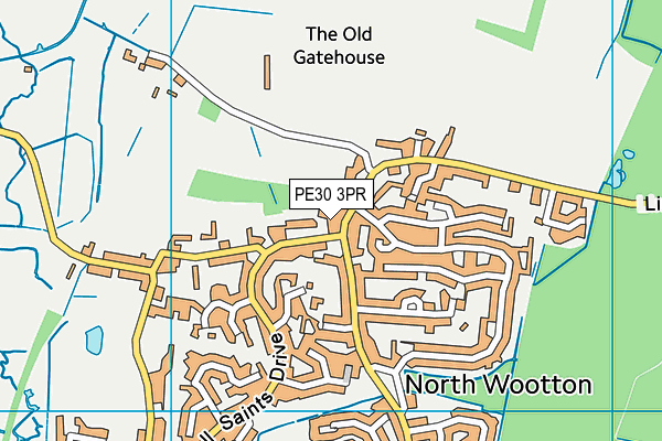 PE30 3PR map - OS VectorMap District (Ordnance Survey) PE30 3PR map - OS VectorMap District (Ordnance Survey)