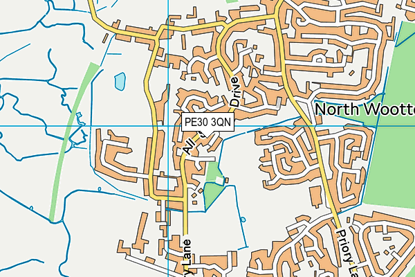 PE30 3QN map - OS VectorMap District (Ordnance Survey) PE30 3QN map - OS VectorMap District (Ordnance Survey)