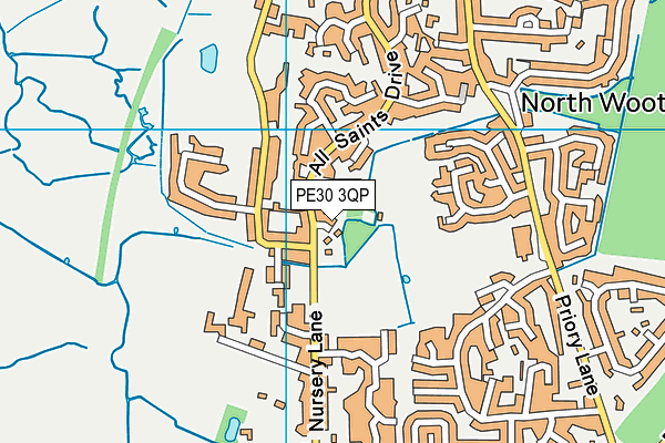 PE30 3QP map - OS VectorMap District (Ordnance Survey) PE30 3QP map - OS VectorMap District (Ordnance Survey)