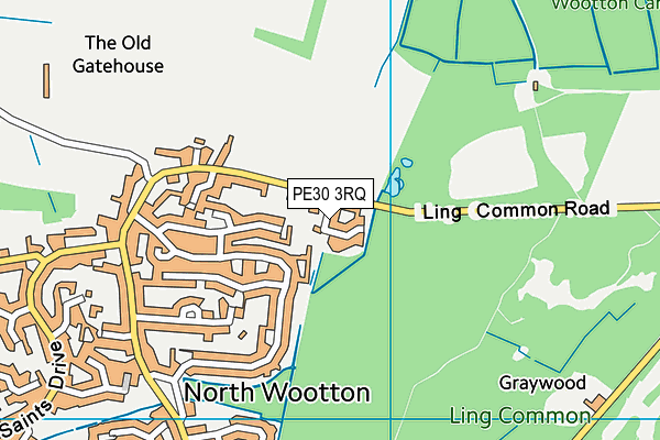 PE30 3RQ map - OS VectorMap District (Ordnance Survey) PE30 3RQ map - OS VectorMap District (Ordnance Survey)