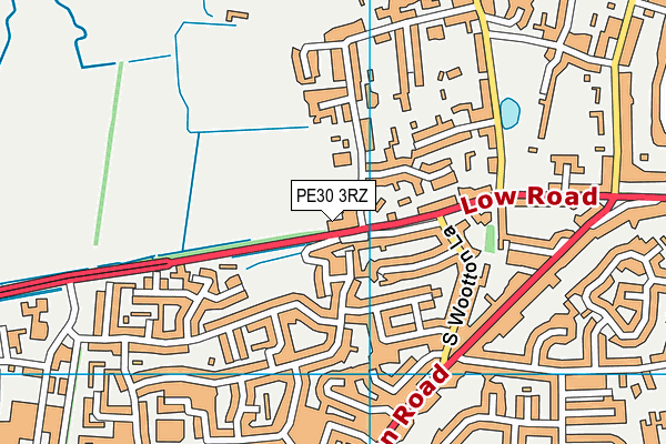 PE30 3RZ map - OS VectorMap District (Ordnance Survey) PE30 3RZ map - OS VectorMap District (Ordnance Survey)
