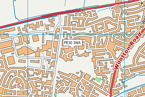 PE30 3WA map - OS VectorMap District (Ordnance Survey) PE30 3WA map - OS VectorMap District (Ordnance Survey)