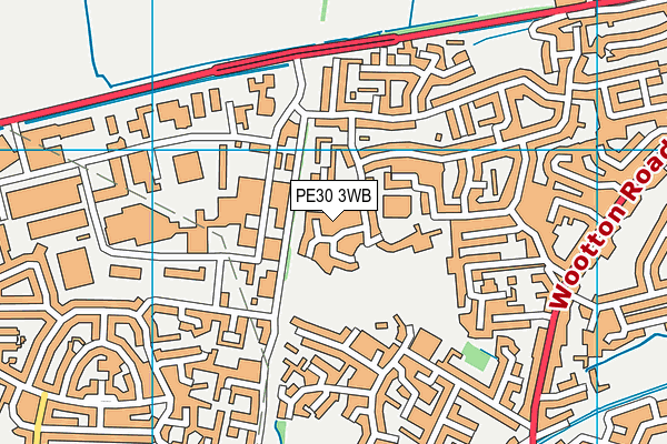 PE30 3WB map - OS VectorMap District (Ordnance Survey) PE30 3WB map - OS VectorMap District (Ordnance Survey)