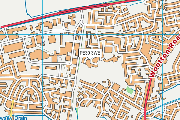 PE30 3WE map - OS VectorMap District (Ordnance Survey) PE30 3WE map - OS VectorMap District (Ordnance Survey)