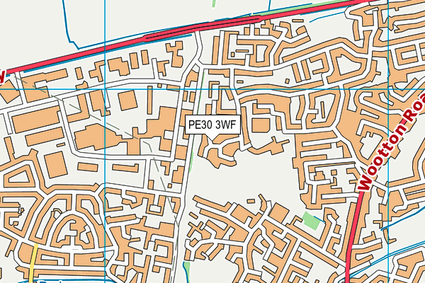 PE30 3WF map - OS VectorMap District (Ordnance Survey) PE30 3WF map - OS VectorMap District (Ordnance Survey)