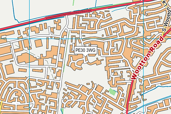 PE30 3WG map - OS VectorMap District (Ordnance Survey) PE30 3WG map - OS VectorMap District (Ordnance Survey)