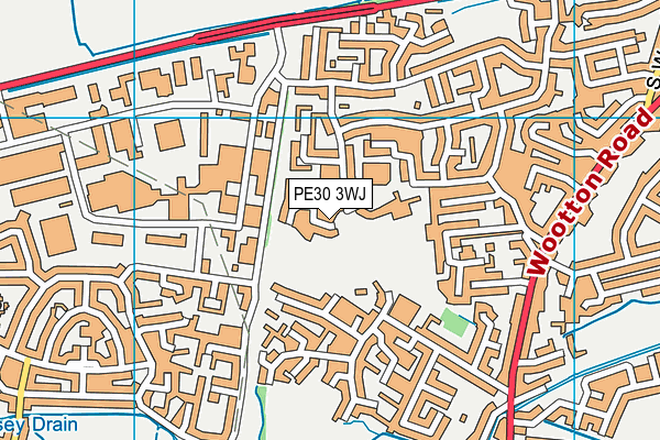 PE30 3WJ map - OS VectorMap District (Ordnance Survey) PE30 3WJ map - OS VectorMap District (Ordnance Survey)
