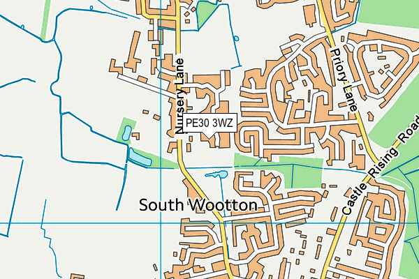 PE30 3WZ map - OS VectorMap District (Ordnance Survey) PE30 3WZ map - OS VectorMap District (Ordnance Survey)