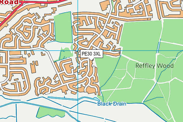 PE30 3XL map - OS VectorMap District (Ordnance Survey) PE30 3XL map - OS VectorMap District (Ordnance Survey)