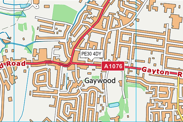 PE30 4DY map - OS VectorMap District (Ordnance Survey) PE30 4DY map - OS VectorMap District (Ordnance Survey)