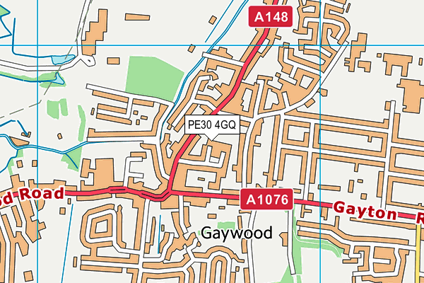 PE30 4GQ map - OS VectorMap District (Ordnance Survey) PE30 4GQ map - OS VectorMap District (Ordnance Survey)