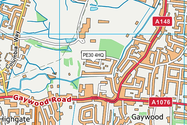 PE30 4HQ map - OS VectorMap District (Ordnance Survey) PE30 4HQ map - OS VectorMap District (Ordnance Survey)
