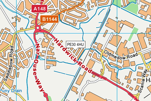 PE30 4HU map - OS VectorMap District (Ordnance Survey) PE30 4HU map - OS VectorMap District (Ordnance Survey)