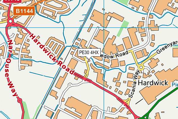 PE30 4HX map - OS VectorMap District (Ordnance Survey) PE30 4HX map - OS VectorMap District (Ordnance Survey)