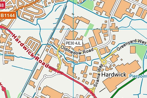 PE30 4JL map - OS VectorMap District (Ordnance Survey) PE30 4JL map - OS VectorMap District (Ordnance Survey)