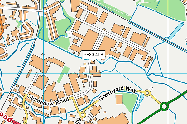 PE30 4LB map - OS VectorMap District (Ordnance Survey) PE30 4LB map - OS VectorMap District (Ordnance Survey)