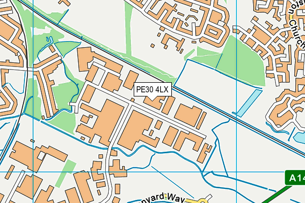 PE30 4LX map - OS VectorMap District (Ordnance Survey) PE30 4LX map - OS VectorMap District (Ordnance Survey)