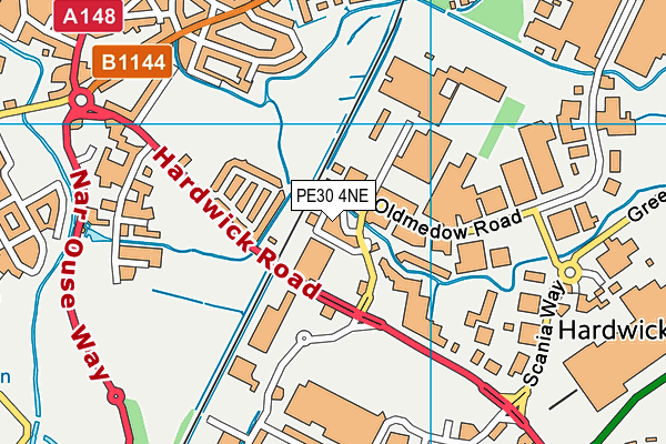 PE30 4NE map - OS VectorMap District (Ordnance Survey) PE30 4NE map - OS VectorMap District (Ordnance Survey)