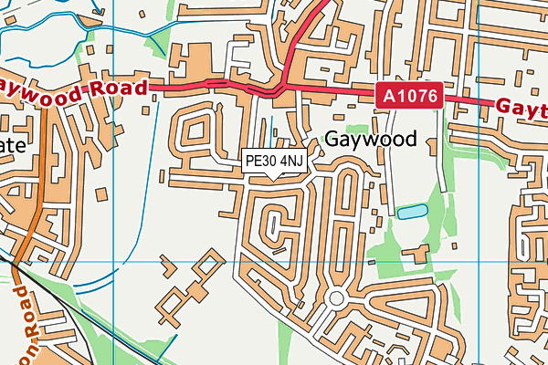 PE30 4NJ map - OS VectorMap District (Ordnance Survey) PE30 4NJ map - OS VectorMap District (Ordnance Survey)